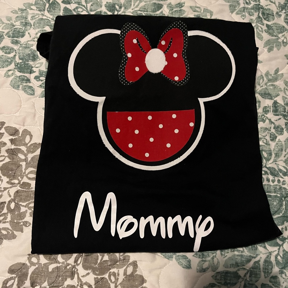 Kids Black and Red Minnie Mouse Tote Bag